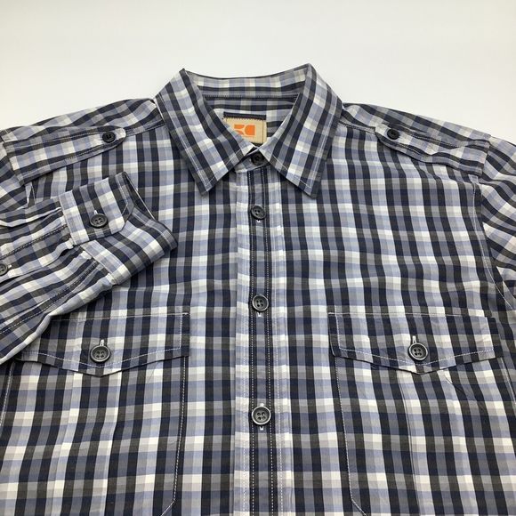 Hugo Boss Orange‎ Mens Long Sleeve Button Up Shirt Size Medium - Picture 1 of 7